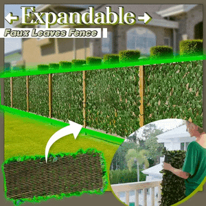 Artificial natural retractable fence yard fence wall protection