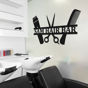 Personalized Barber Metal Sign for Hair Stylist Gift