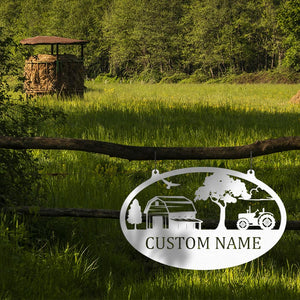 Custom Tractor Outdoor Metal Sign for Farmhouse Decor