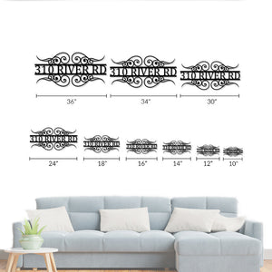 Personalized Address Metal Sign House Numbers for Housewarming Gift