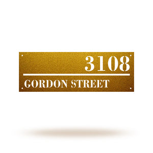 Diy Address Sign Metal House Number and Letters Signs for Yard