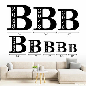 Personalized Last Name Monogram Address Sign House Numbers for Home