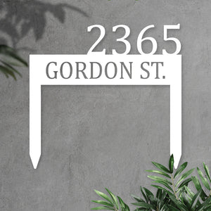 Personalized Metal Address Yard Sign House Numbers for Home