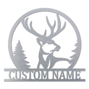 Custom Deer Metal Sign For Room Decor Housewarming Gift
