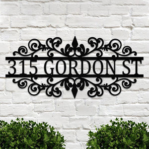 Custom Outdoor Address Metal Sign House Numbers for Home Decor