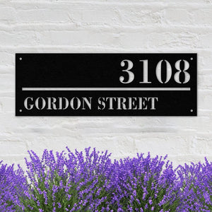 Diy Address Sign Metal House Number and Letters Signs for Yard